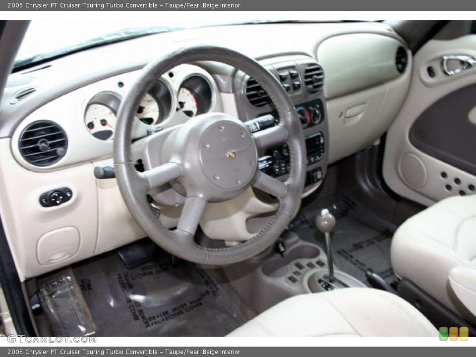 Taupe/Pearl Beige Interior Prime Interior for the 2005 Chrysler PT Cruiser Touring Turbo Convertible #59312408