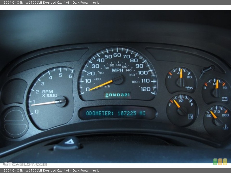 Dark Pewter Interior Gauges for the 2004 GMC Sierra 1500 SLE Extended Cab 4x4 #59314280