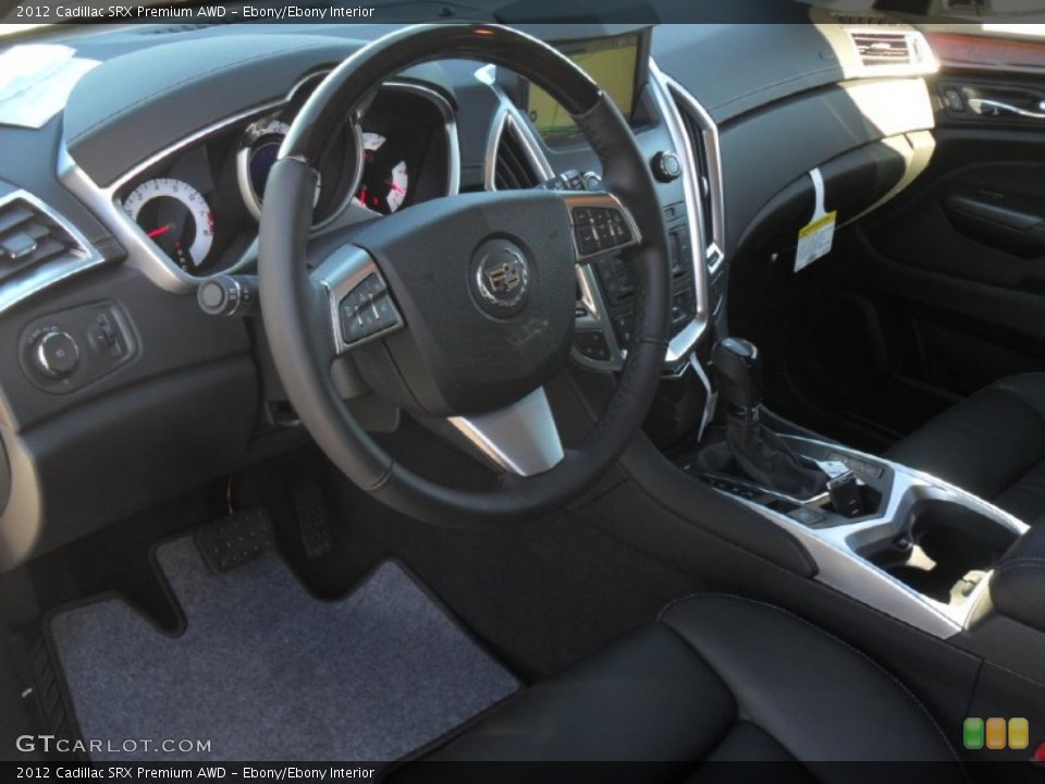 Ebony/Ebony Interior Prime Interior for the 2012 Cadillac SRX Premium AWD #59316323