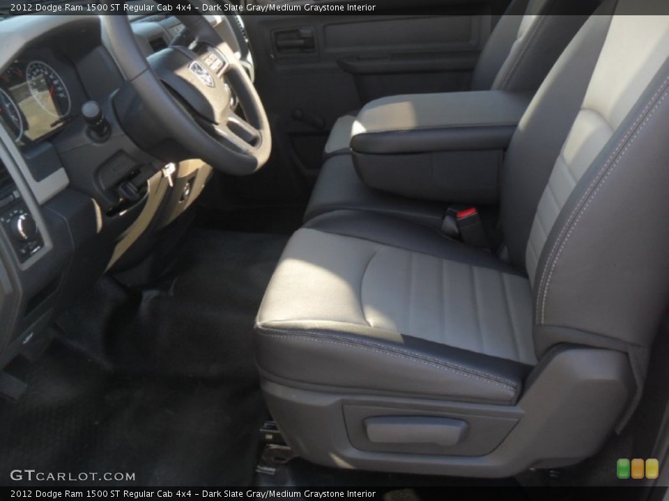 Dark Slate Gray/Medium Graystone Interior Photo for the 2012 Dodge Ram 1500 ST Regular Cab 4x4 #59318240