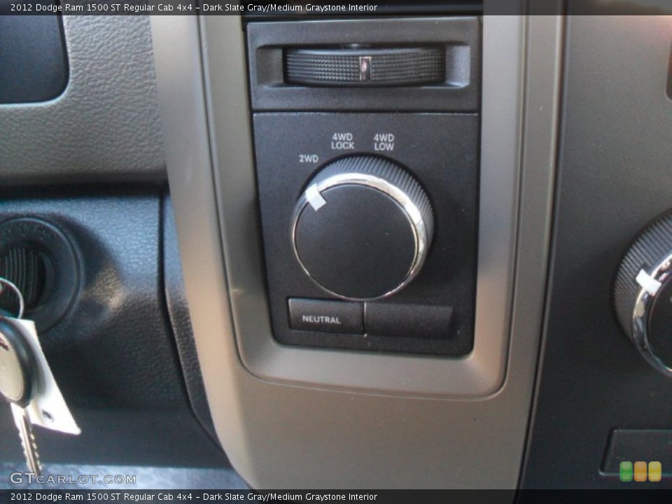 Dark Slate Gray/Medium Graystone Interior Controls for the 2012 Dodge Ram 1500 ST Regular Cab 4x4 #59318258