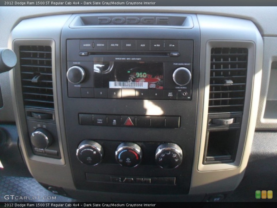 Dark Slate Gray/Medium Graystone Interior Controls for the 2012 Dodge Ram 1500 ST Regular Cab 4x4 #59318264
