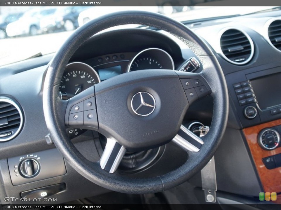 Black Interior Steering Wheel for the 2008 Mercedes-Benz ML 320 CDI 4Matic #59320297