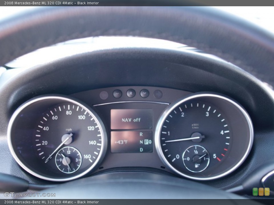 Black Interior Gauges for the 2008 Mercedes-Benz ML 320 CDI 4Matic #59320327