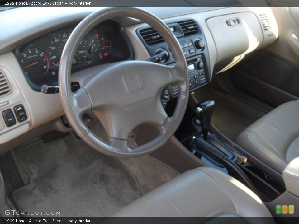 Ivory Interior Prime Interior for the 1999 Honda Accord EX-L Sedan #59321400