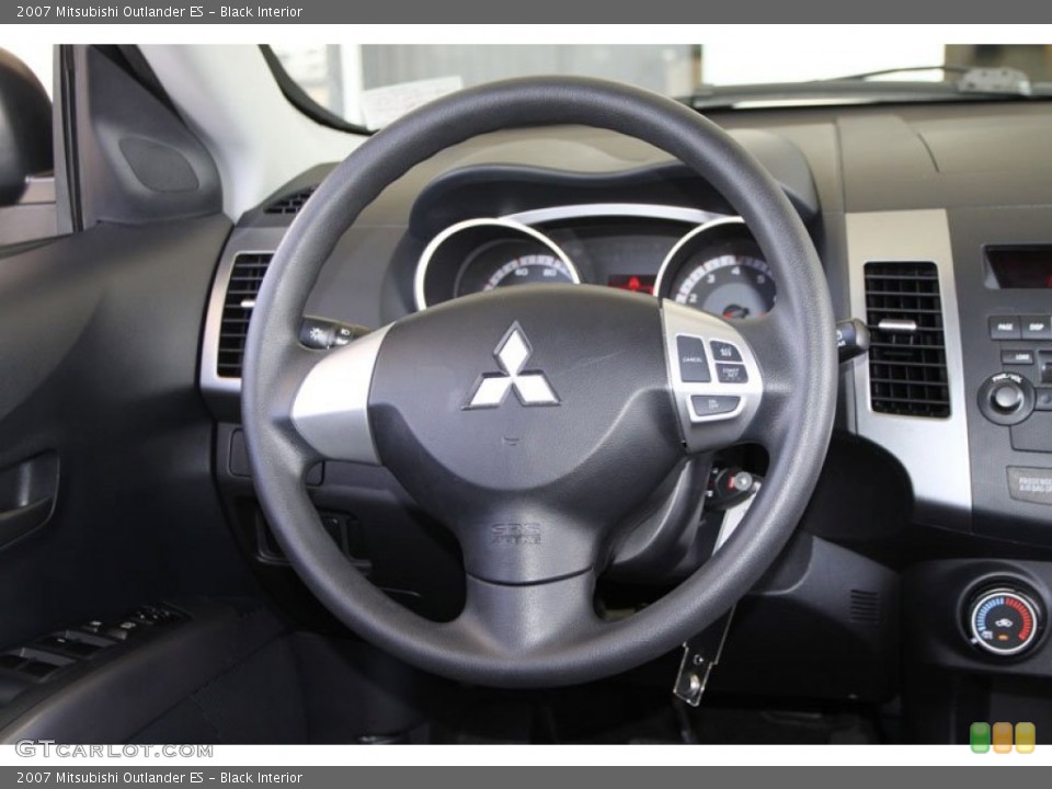 Black Interior Steering Wheel for the 2007 Mitsubishi Outlander ES #59324642