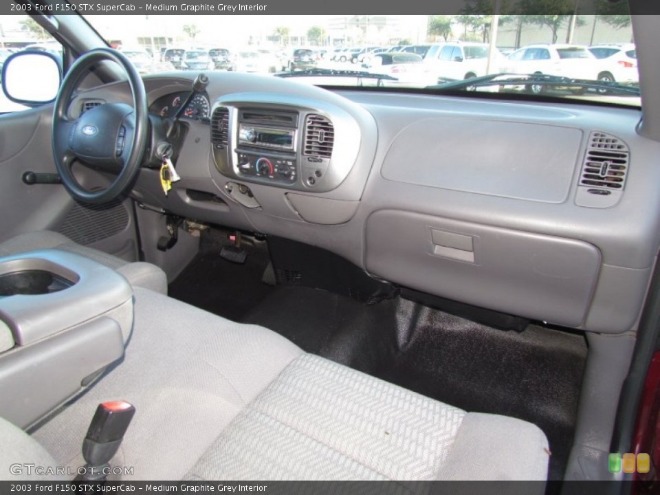 Medium Graphite Grey Interior Dashboard for the 2003 Ford F150 STX SuperCab #59328878