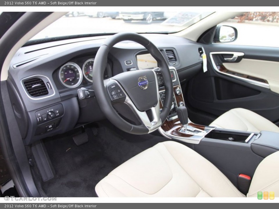 Soft Beige/Off Black Interior Photo for the 2012 Volvo S60 T6 AWD #59329250