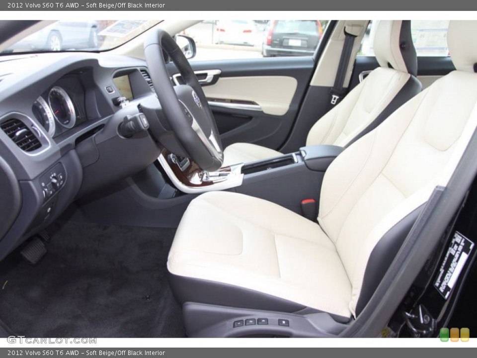 Soft Beige/Off Black Interior Photo for the 2012 Volvo S60 T6 AWD #59329259