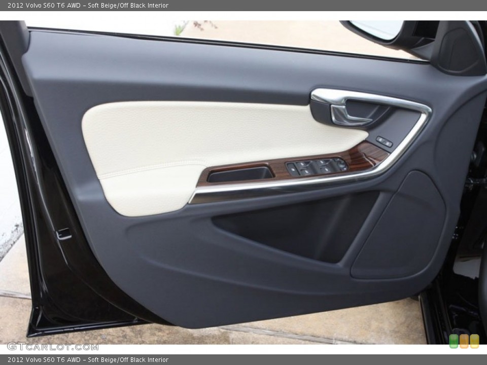 Soft Beige/Off Black Interior Door Panel for the 2012 Volvo S60 T6 AWD #59329342