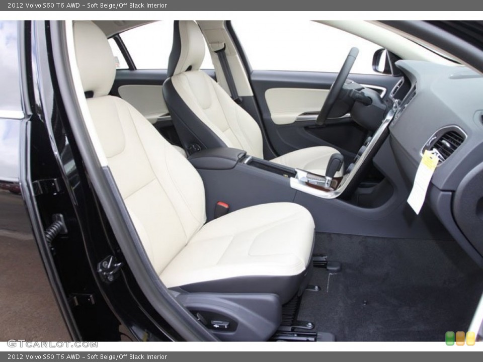 Soft Beige/Off Black 2012 Volvo S60 Interiors