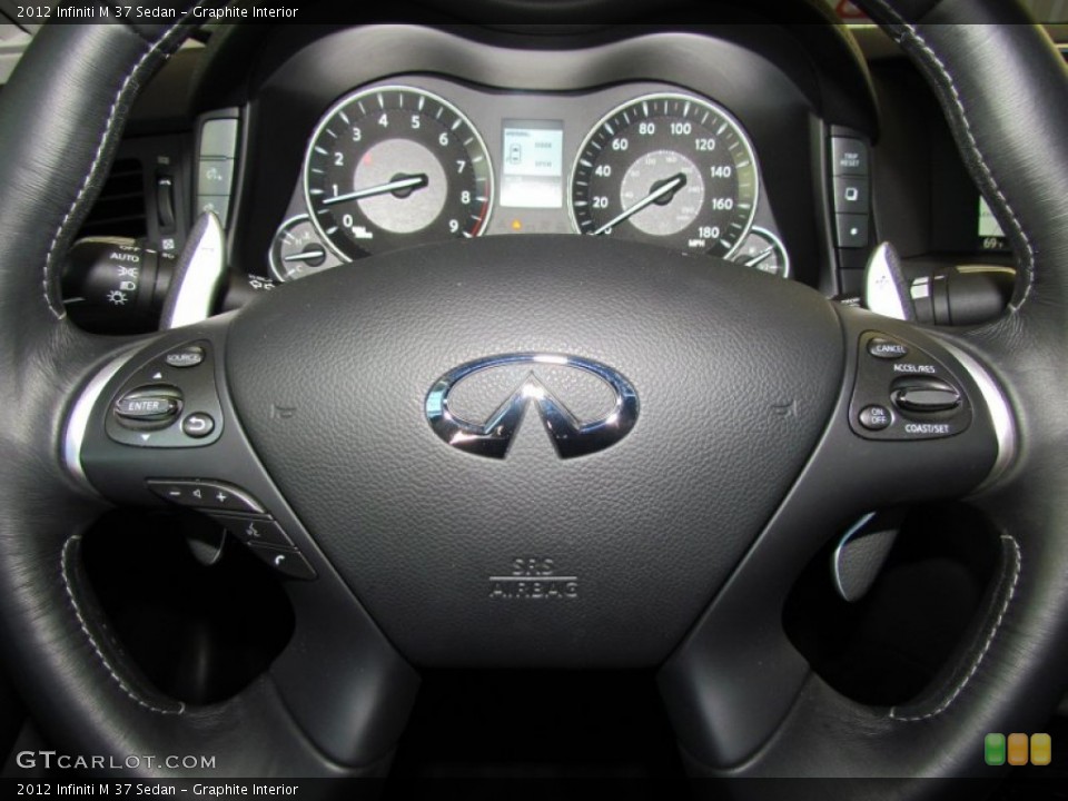 Graphite Interior Steering Wheel for the 2012 Infiniti M 37 Sedan #59329912
