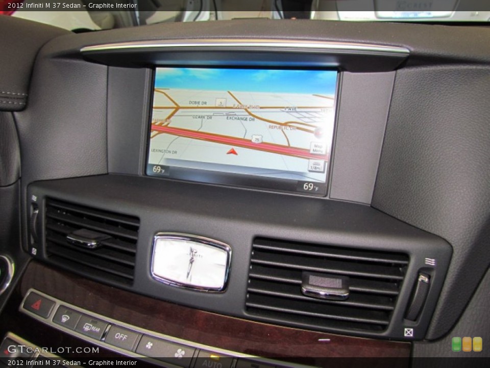 Graphite Interior Navigation for the 2012 Infiniti M 37 Sedan #59329933