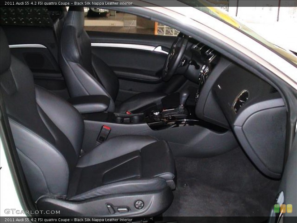 Black Silk Nappa Leather Interior Photo for the 2011 Audi S5 4.2 FSI quattro Coupe #59329961