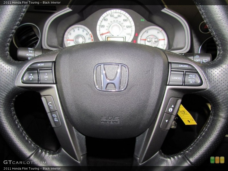 Black Interior Steering Wheel for the 2011 Honda Pilot Touring #59330552