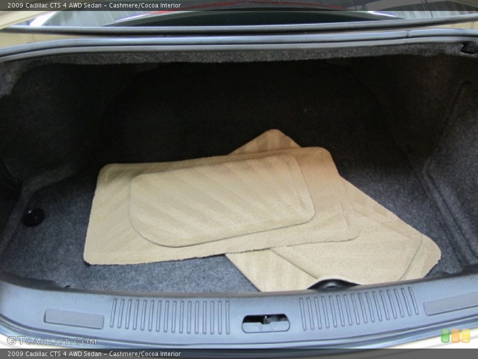Cashmere/Cocoa Interior Trunk for the 2009 Cadillac CTS 4 AWD Sedan #59333488