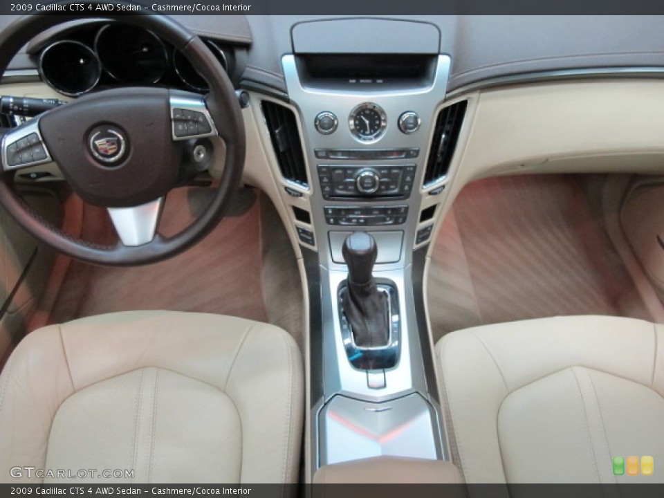 Cashmere/Cocoa Interior Dashboard for the 2009 Cadillac CTS 4 AWD Sedan #59333626