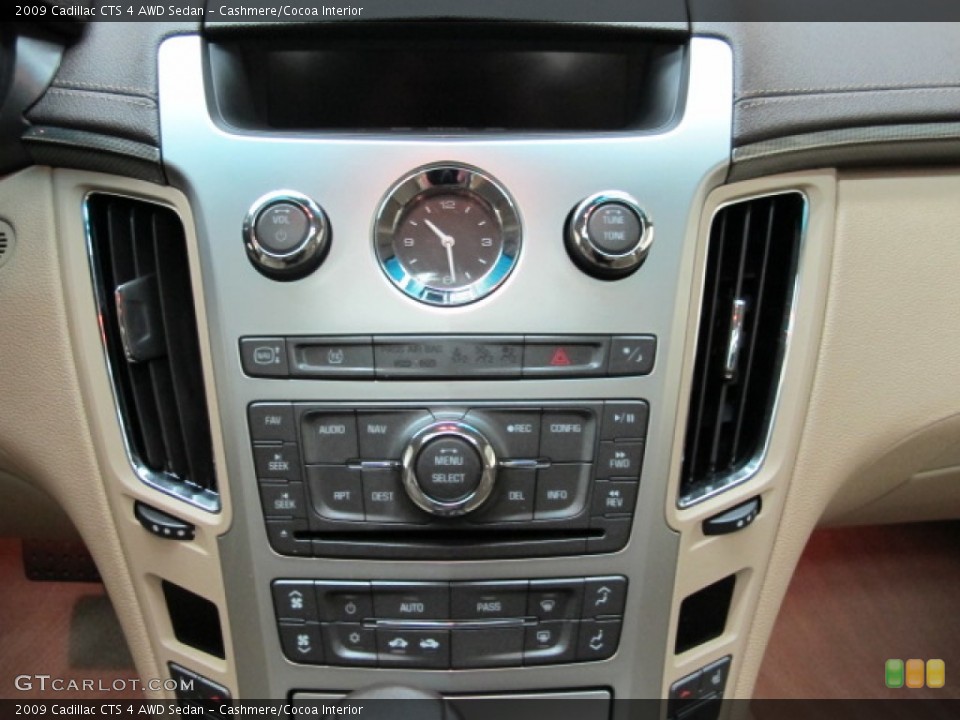 Cashmere/Cocoa Interior Controls for the 2009 Cadillac CTS 4 AWD Sedan #59333668