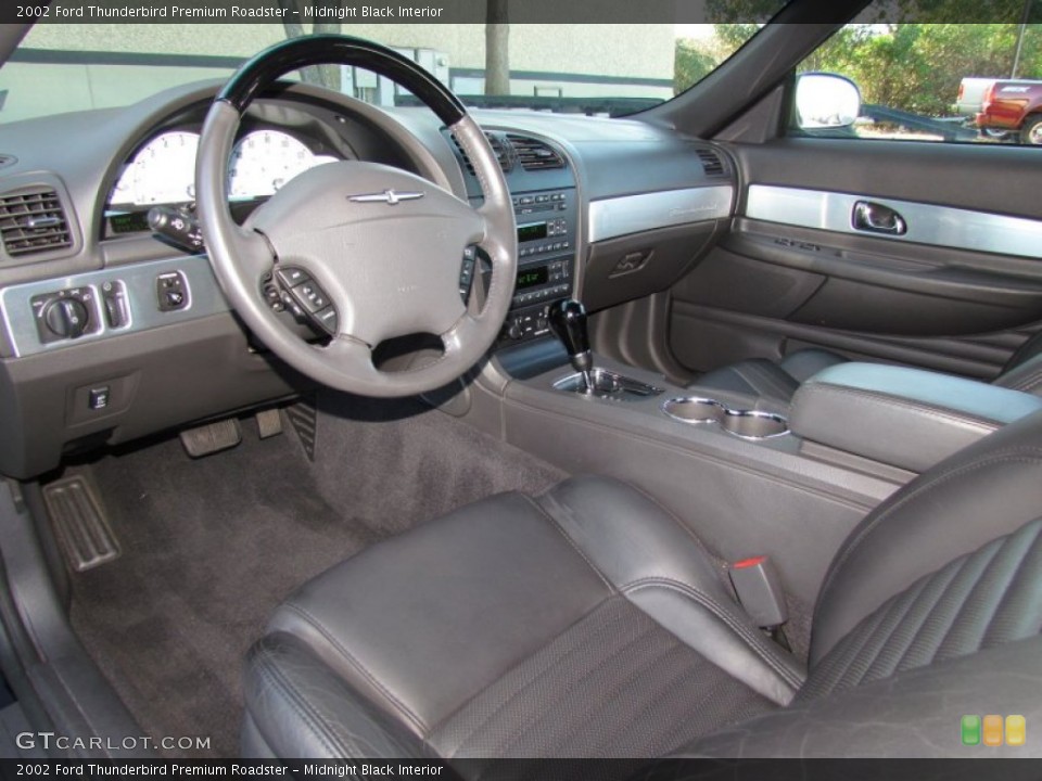 Midnight Black Interior Prime Interior for the 2002 Ford Thunderbird Premium Roadster #59333698