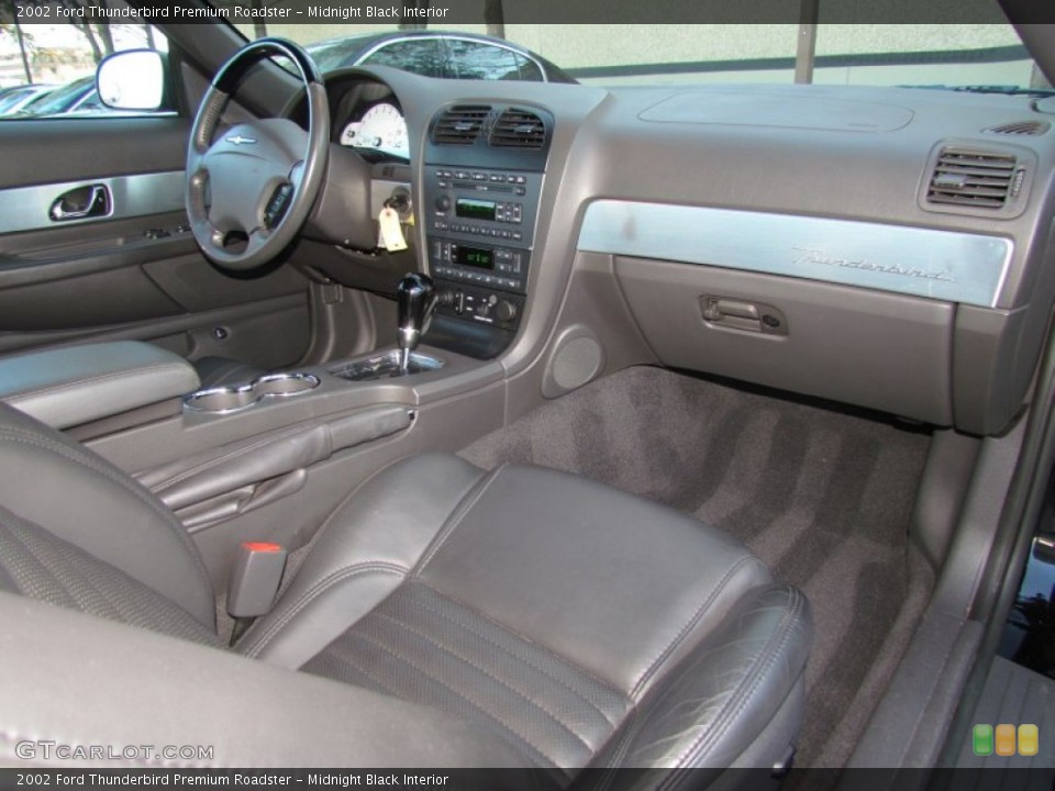 Midnight Black Interior Dashboard for the 2002 Ford Thunderbird Premium Roadster #59333713