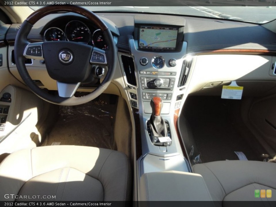 Cashmere/Cocoa Interior Dashboard for the 2012 Cadillac CTS 4 3.6 AWD Sedan #59336512