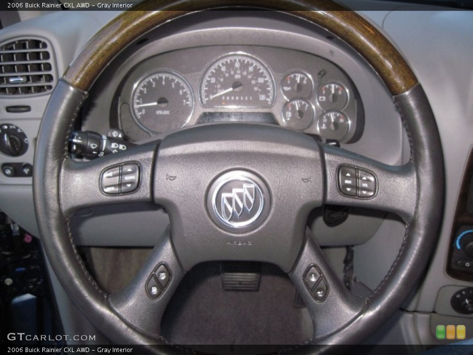 Gray Interior Steering Wheel for the 2006 Buick Rainier CXL AWD #59336992
