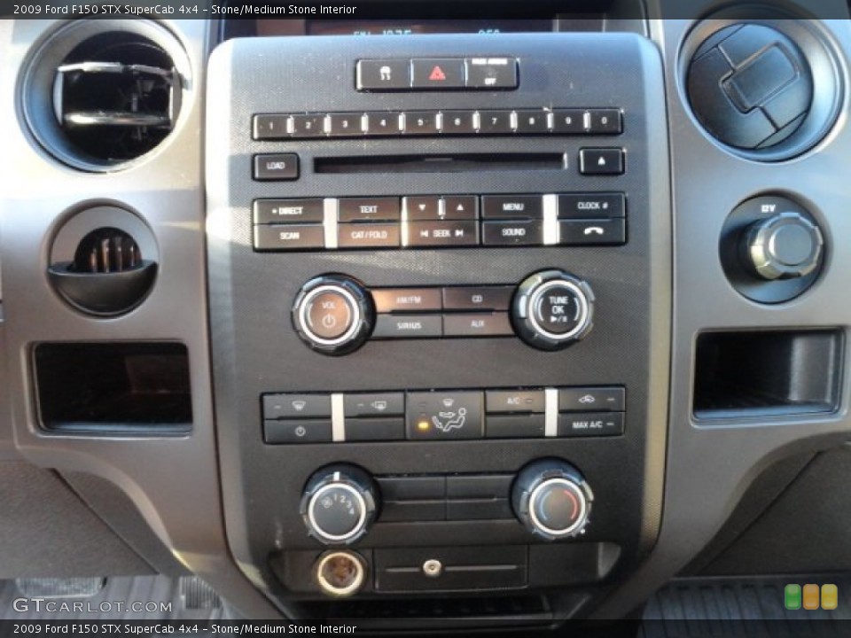 Stone/Medium Stone Interior Controls for the 2009 Ford F150 STX SuperCab 4x4 #59338081