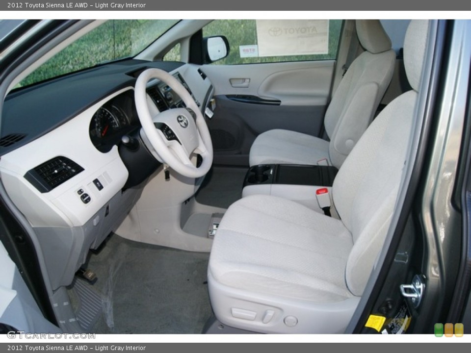Light Gray Interior Photo for the 2012 Toyota Sienna LE AWD #59338618
