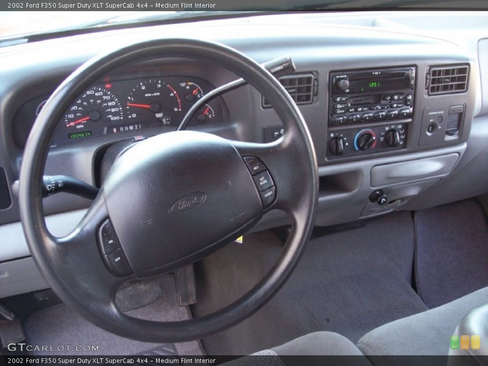 Medium Flint Interior Dashboard for the 2002 Ford F350 Super Duty XLT SuperCab 4x4 #59341546