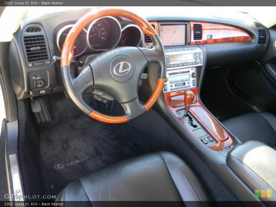 Black Interior Prime Interior for the 2002 Lexus SC 430 #59343262
