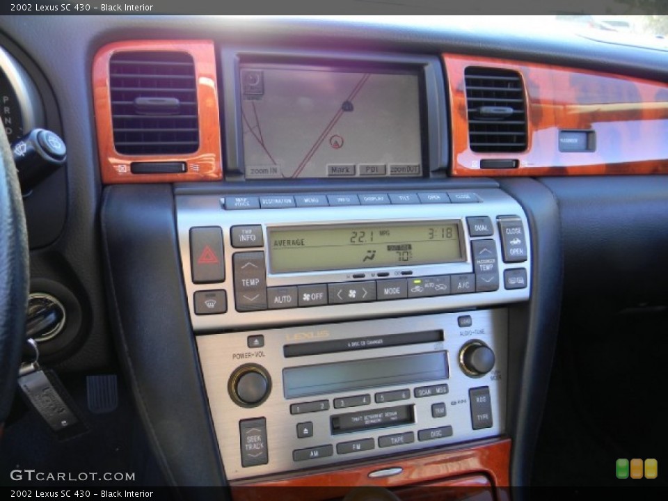 Black Interior Controls for the 2002 Lexus SC 430 #59343289