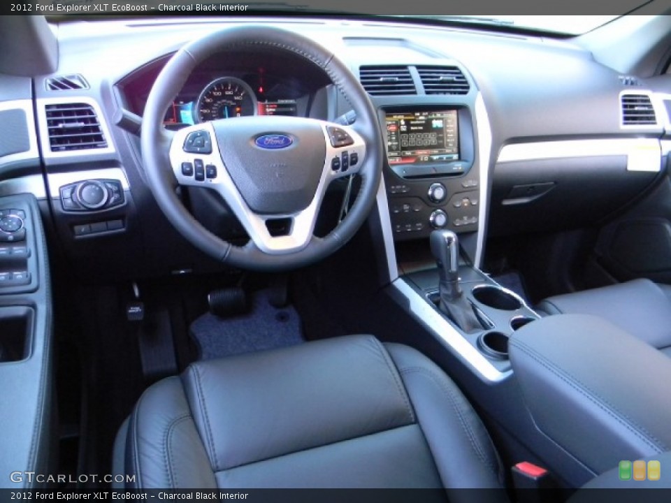 Charcoal Black Interior Dashboard for the 2012 Ford Explorer XLT EcoBoost #59345620