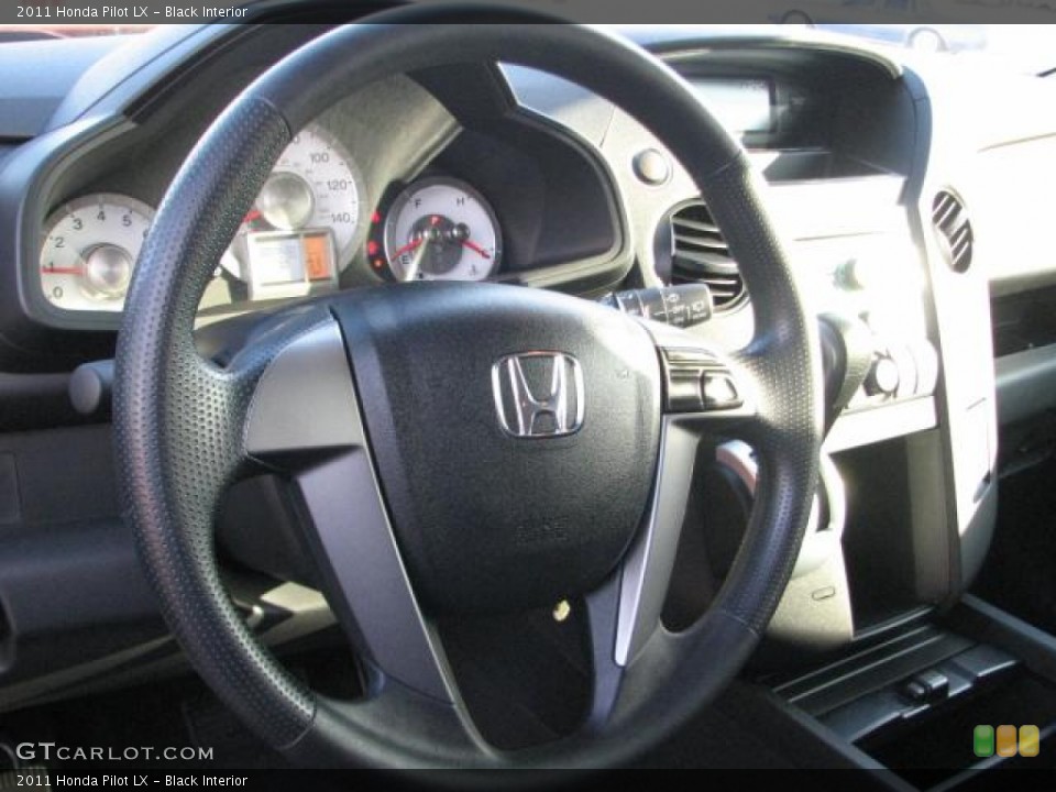 Black Interior Steering Wheel for the 2011 Honda Pilot LX #59346049