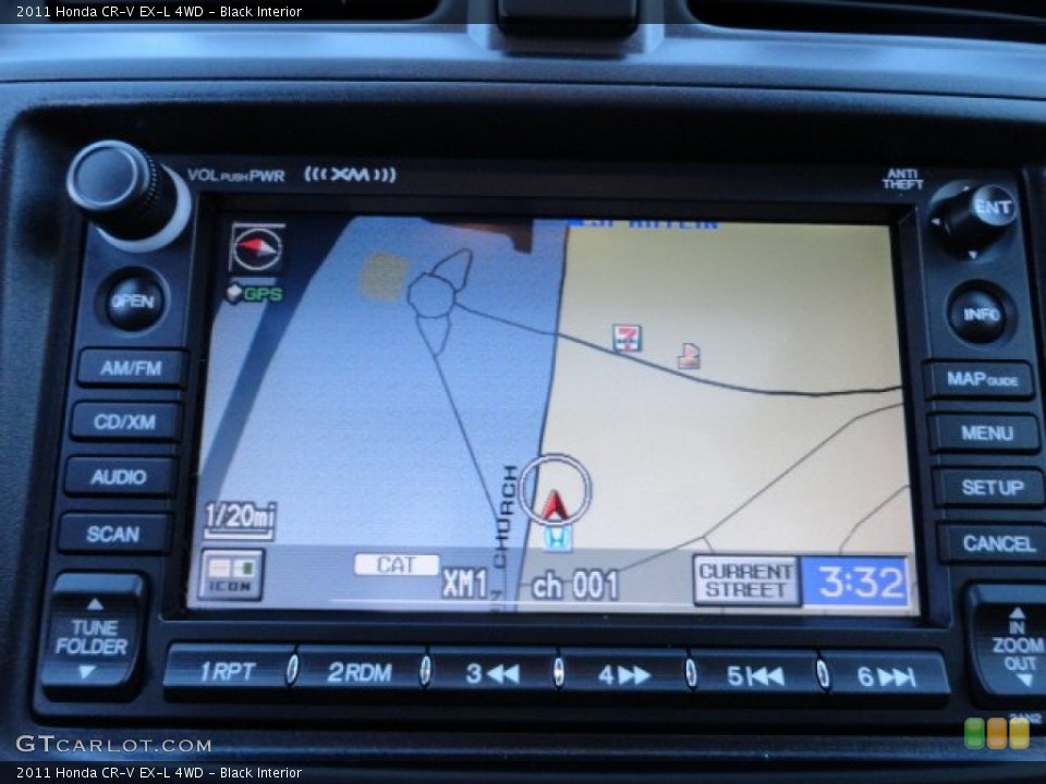 Black Interior Navigation for the 2011 Honda CR-V EX-L 4WD #59351053
