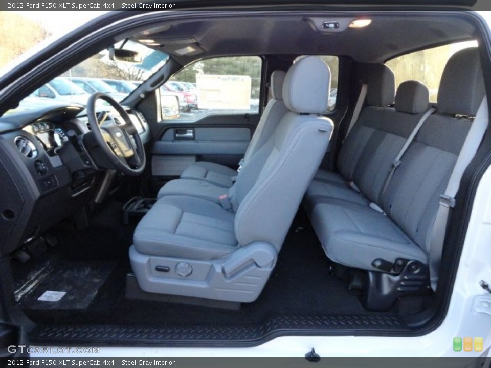 Steel Gray Interior Photo for the 2012 Ford F150 XLT SuperCab 4x4 #59351305
