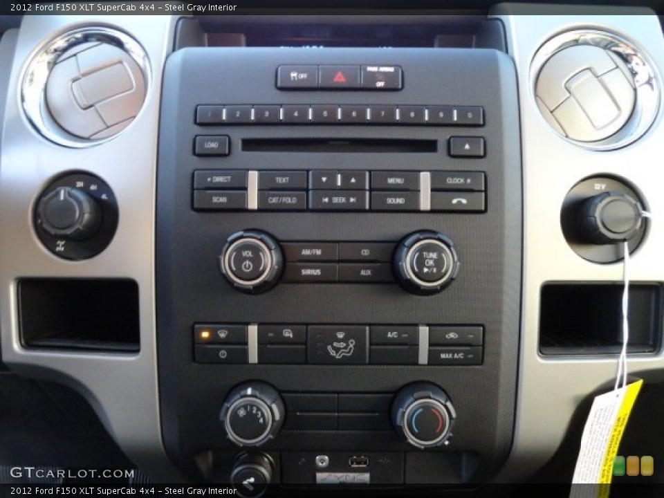 Steel Gray Interior Controls for the 2012 Ford F150 XLT SuperCab 4x4 #59351422