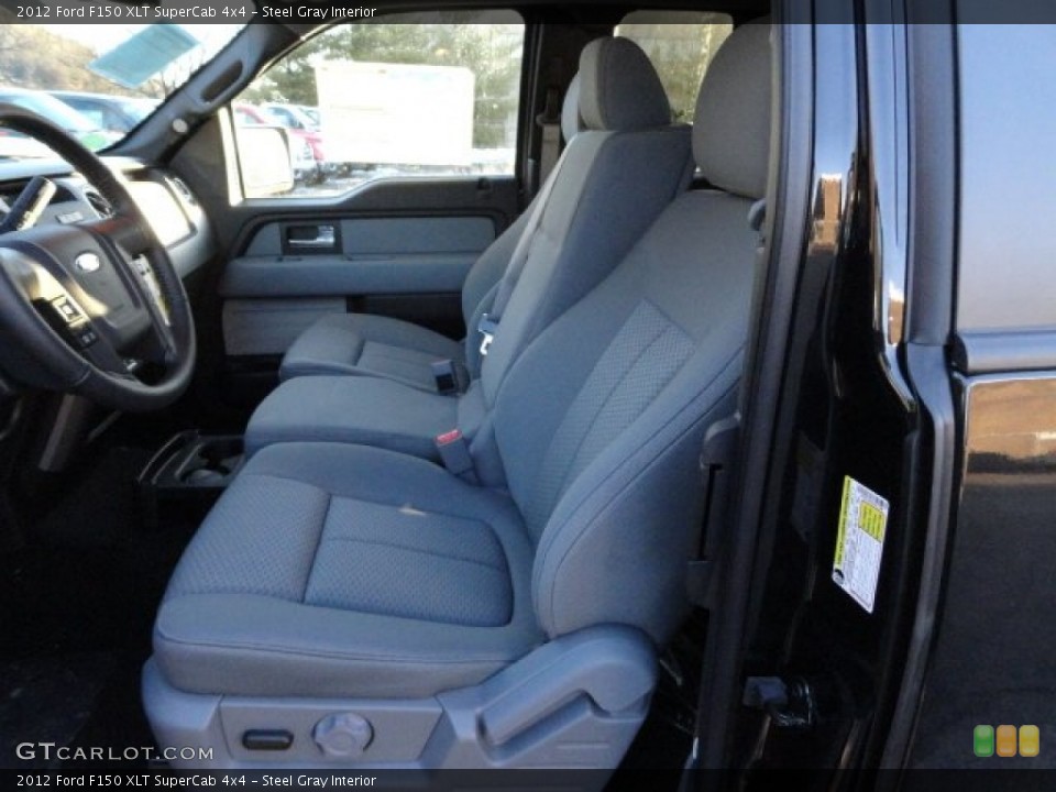 Steel Gray Interior Photo for the 2012 Ford F150 XLT SuperCab 4x4 #59351473
