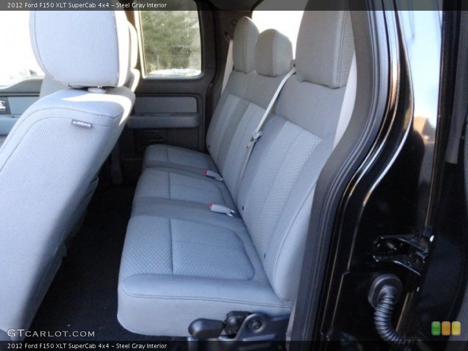 Steel Gray Interior Photo for the 2012 Ford F150 XLT SuperCab 4x4 #59351479