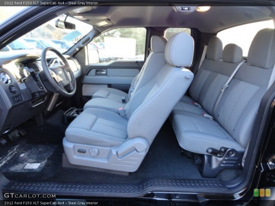 Steel Gray Interior Photo for the 2012 Ford F150 XLT SuperCab 4x4 #59351485