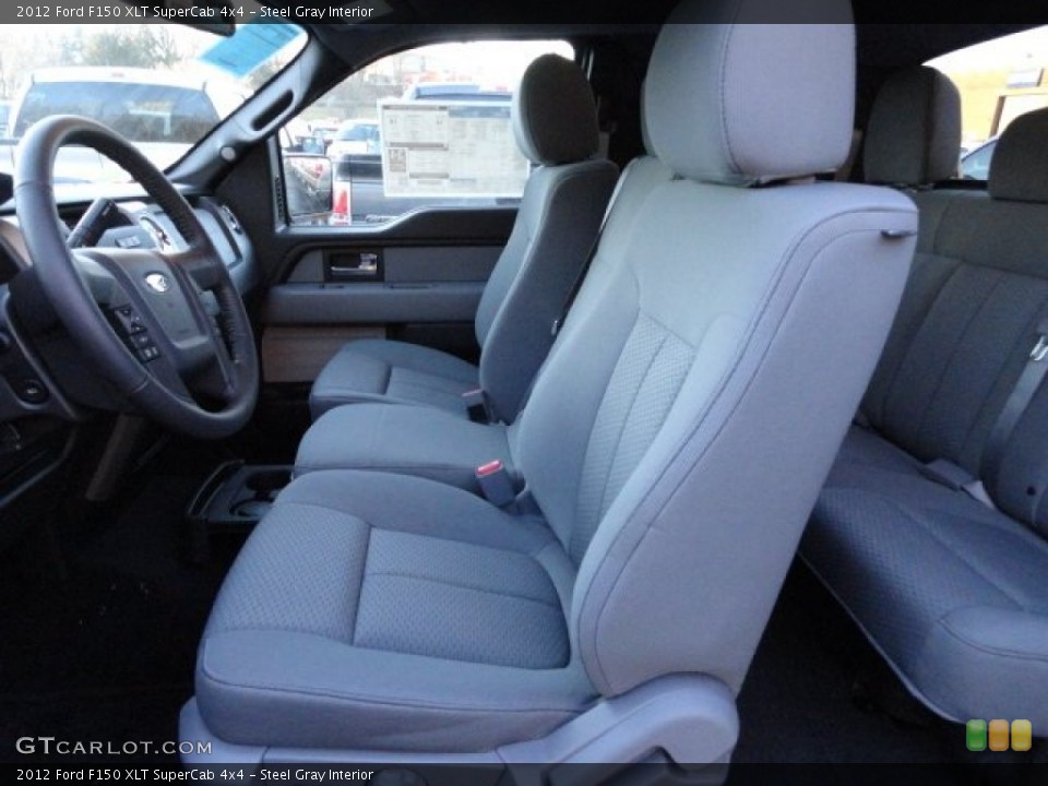 Steel Gray Interior Photo for the 2012 Ford F150 XLT SuperCab 4x4 #59351641