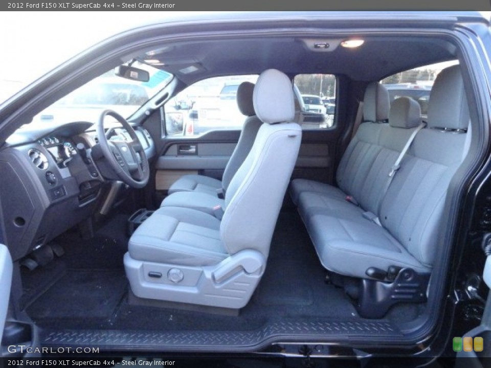 Steel Gray Interior Photo for the 2012 Ford F150 XLT SuperCab 4x4 #59351653