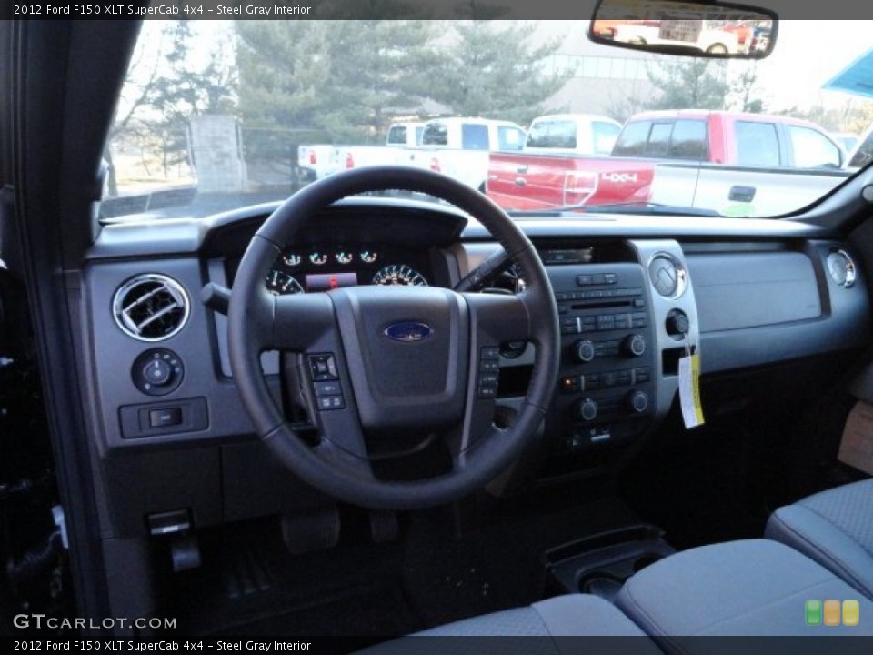 Steel Gray Interior Dashboard for the 2012 Ford F150 XLT SuperCab 4x4 #59351656