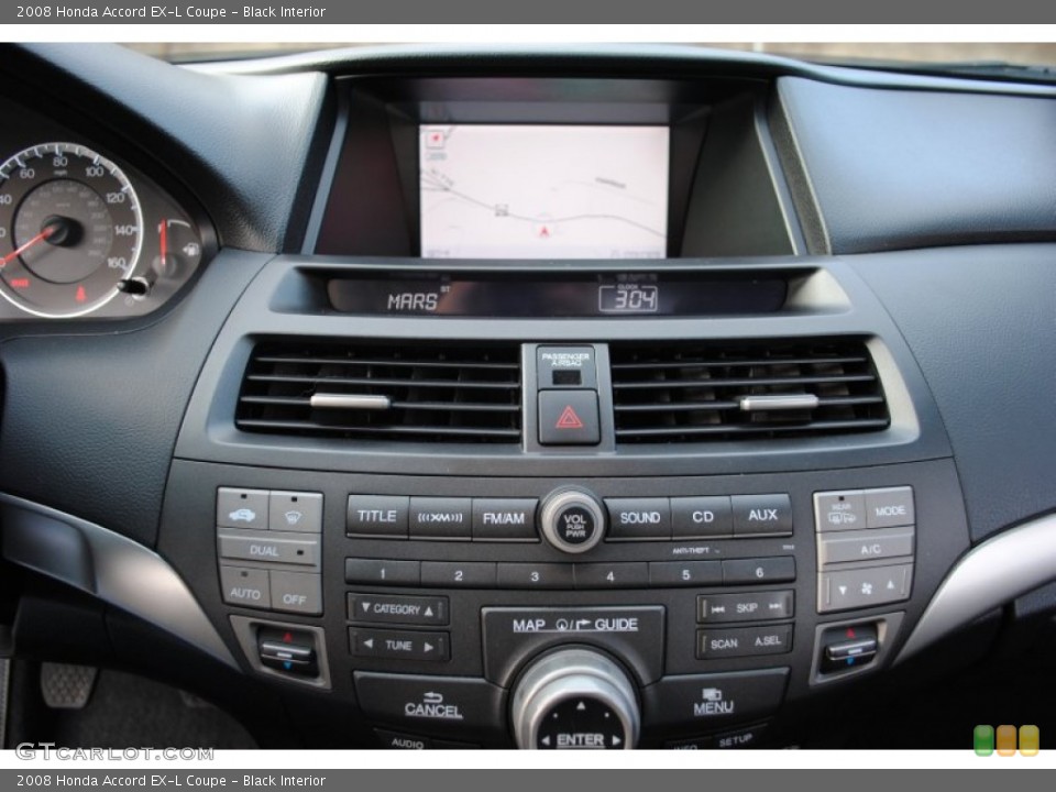 Black Interior Controls for the 2008 Honda Accord EX-L Coupe #59352124