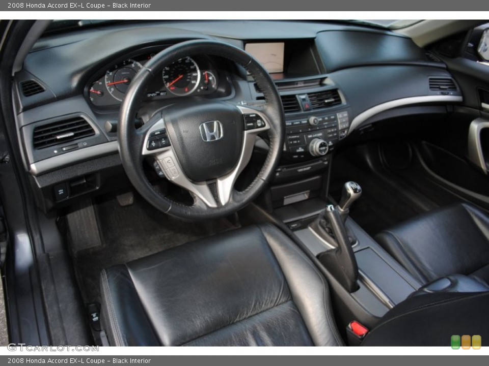 Black Interior Prime Interior for the 2008 Honda Accord EX-L Coupe #59352136