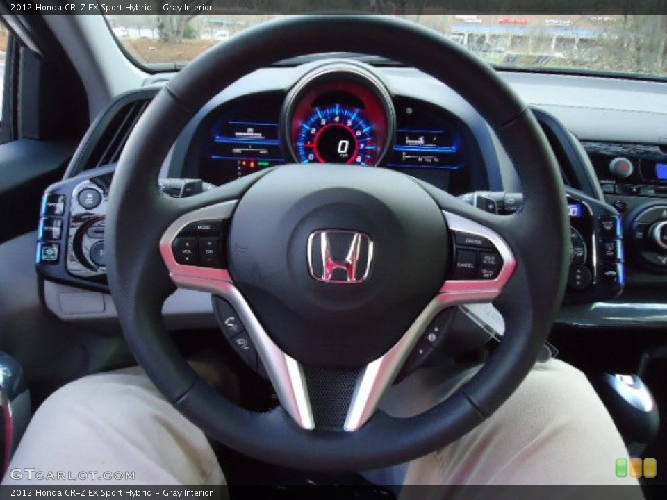 Gray Interior Steering Wheel for the 2012 Honda CR-Z EX Sport Hybrid #59353510