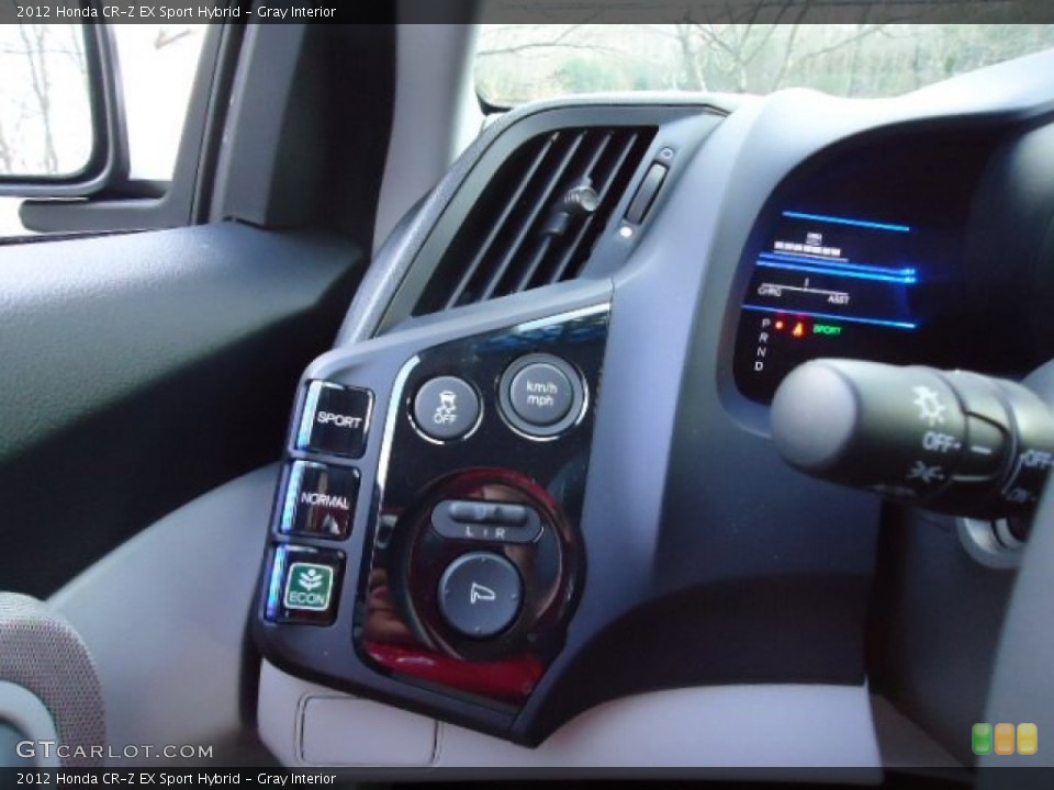 Gray Interior Controls for the 2012 Honda CR-Z EX Sport Hybrid #59353516