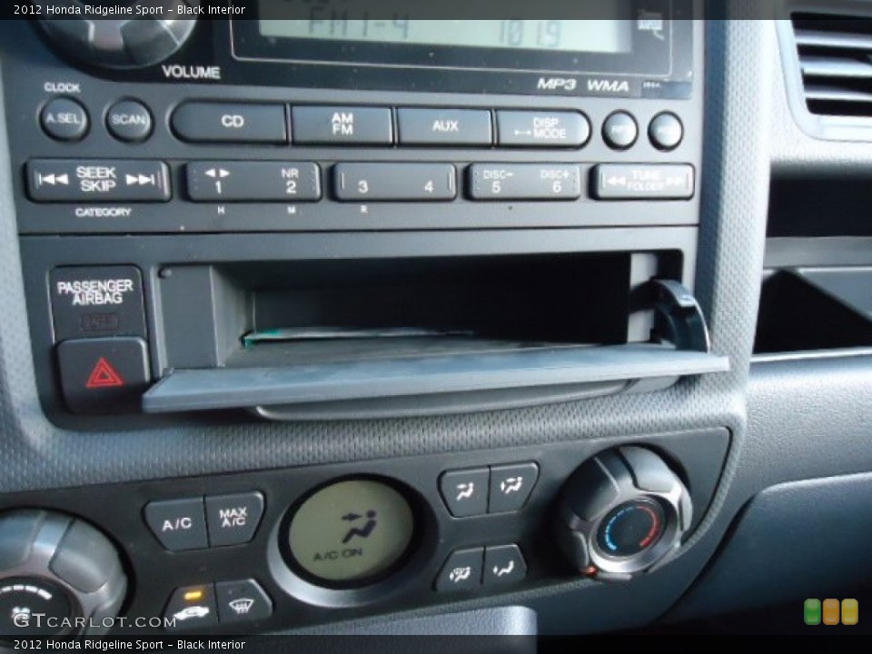 Black Interior Controls for the 2012 Honda Ridgeline Sport #59353756