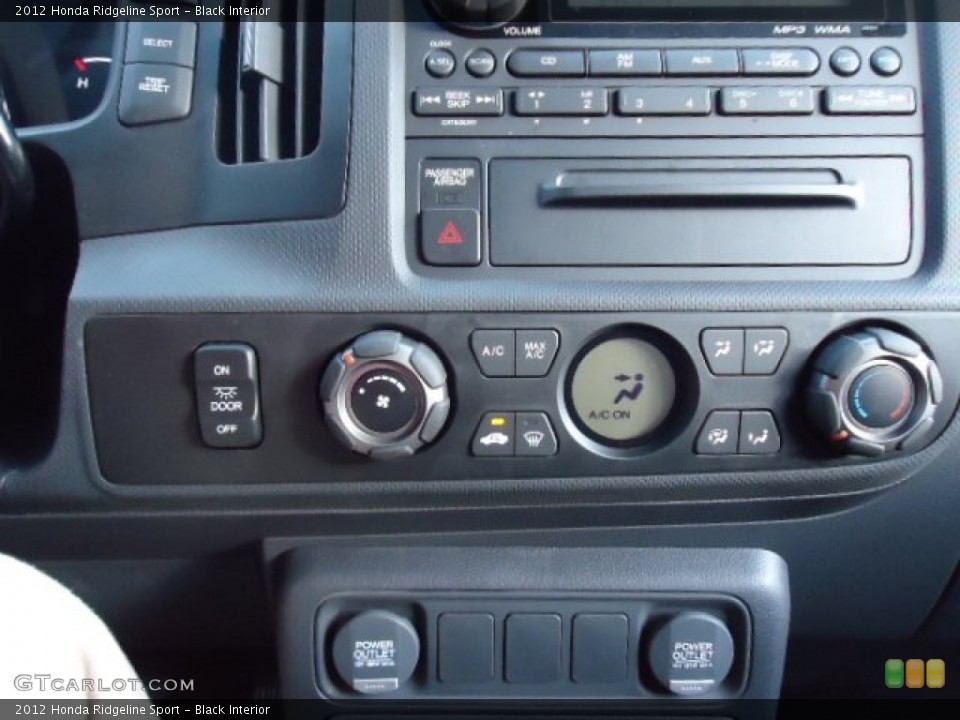 Black Interior Controls for the 2012 Honda Ridgeline Sport #59353762