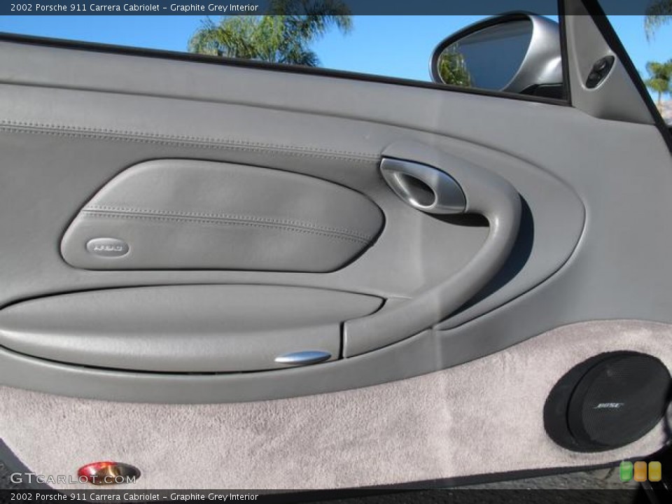 Graphite Grey Interior Door Panel for the 2002 Porsche 911 Carrera Cabriolet #59354401