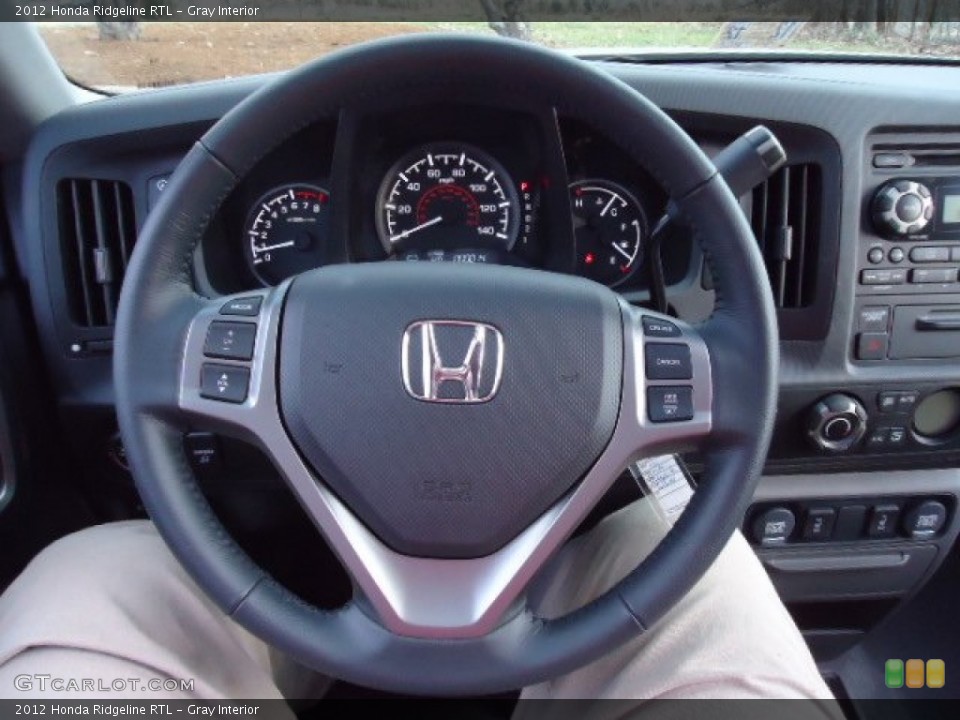 Gray Interior Steering Wheel for the 2012 Honda Ridgeline RTL #59354413